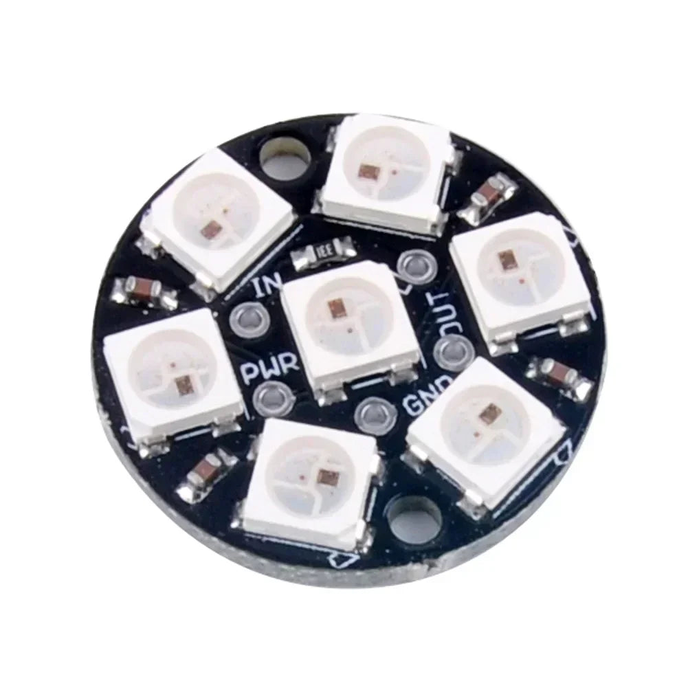 WS2812B 5050 RGB LED Ring 7 / 8 / 12 / 16 / 24 / 60 Bits Lamp Light with Integrated Drivers WS2812 for Arduino Raspberry Pi