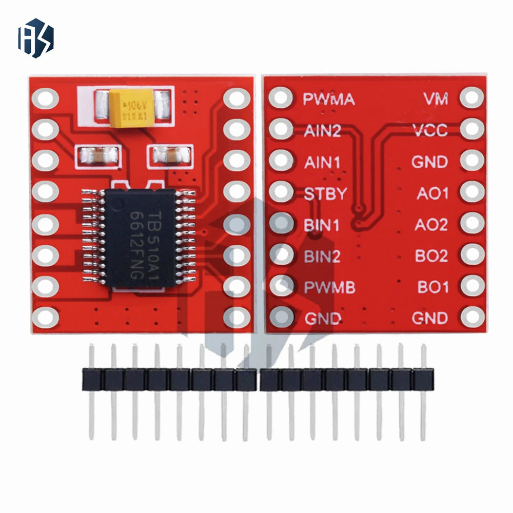 TB6612FNG Dual Motor Driver - 1A Motor Control Module for Arduino Microcontroller, Superior to L298N