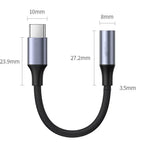USB Type C To 3.5 Jack Earphone Adapter USB-C 3 5mm Audio Cable Converter For IPhone 15 15 Pro MAX Samsung Galaxy Huawei Xiaomi