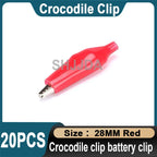 20Pcs Crocodile type Clip 28MM 35MM 45MM Testing Probe Mini Alligator Test Clips Sheath clip, Small battery wire power clip