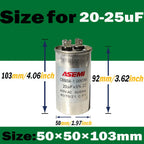 10uF 5uF 6uF 8uF 12uF 15uF 16uF 17uF 18uF CBB65 450V AC Motor Capacitor Air Conditioner Compressor Start Capacitor