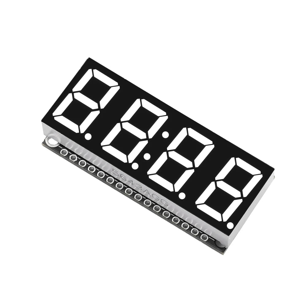 4 Bits Digital LED Display Module DIY Clock Electronic Kits 7 Segment 0.56 inch Time Clock Indicator with HT16K33 Driver Board