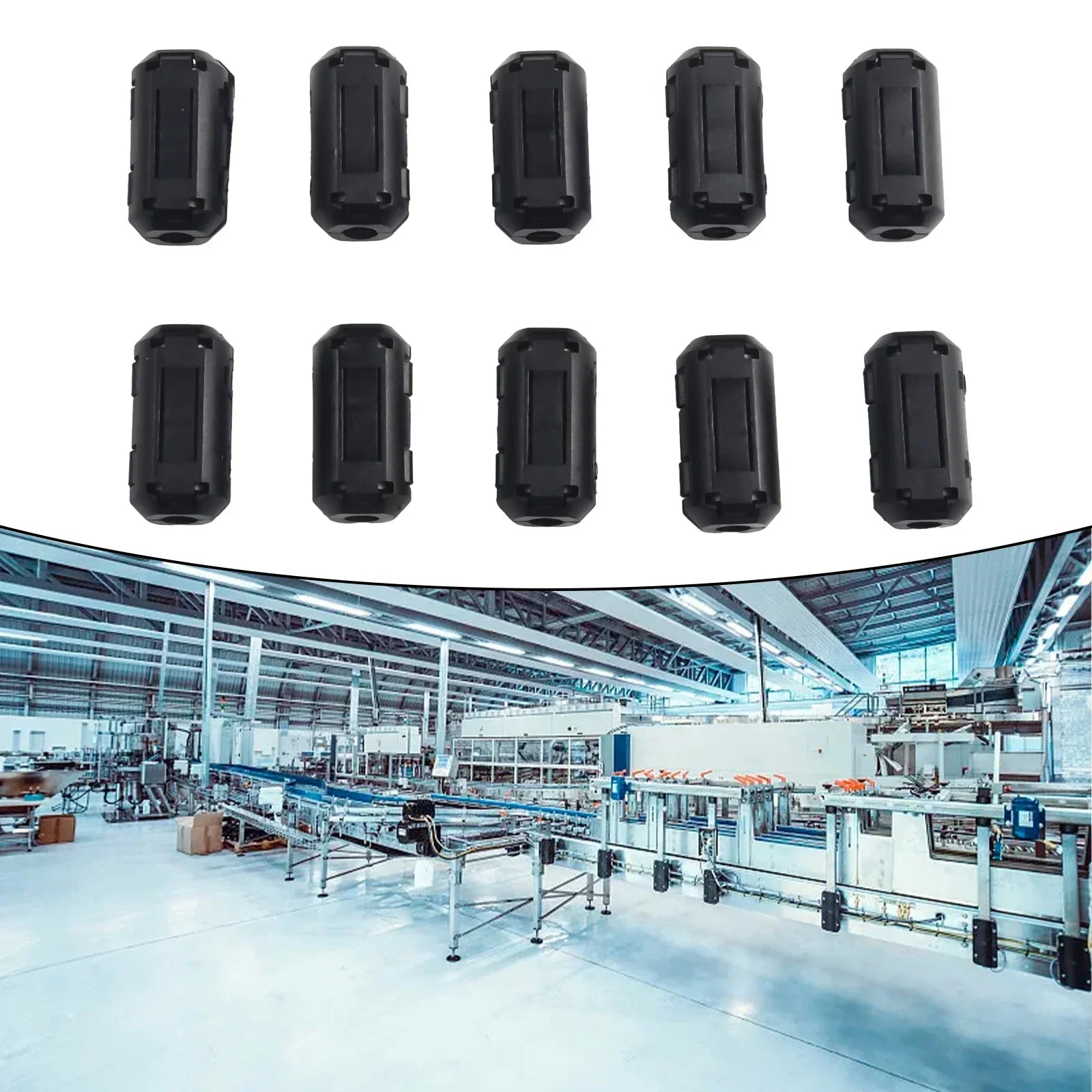 10Pcs 5mm Ferrite Core Noise Suppressor Filter Ring Cable Clamp RFI For Computers Hard Disks Audio Equipment Copiers