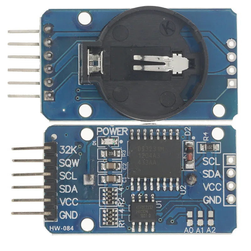 1/5/10/30/50Pcs DS3231 AT24C32 High Precision RTC Real Time Clock Module I2C IIC Communication Memory Storage Module Battery