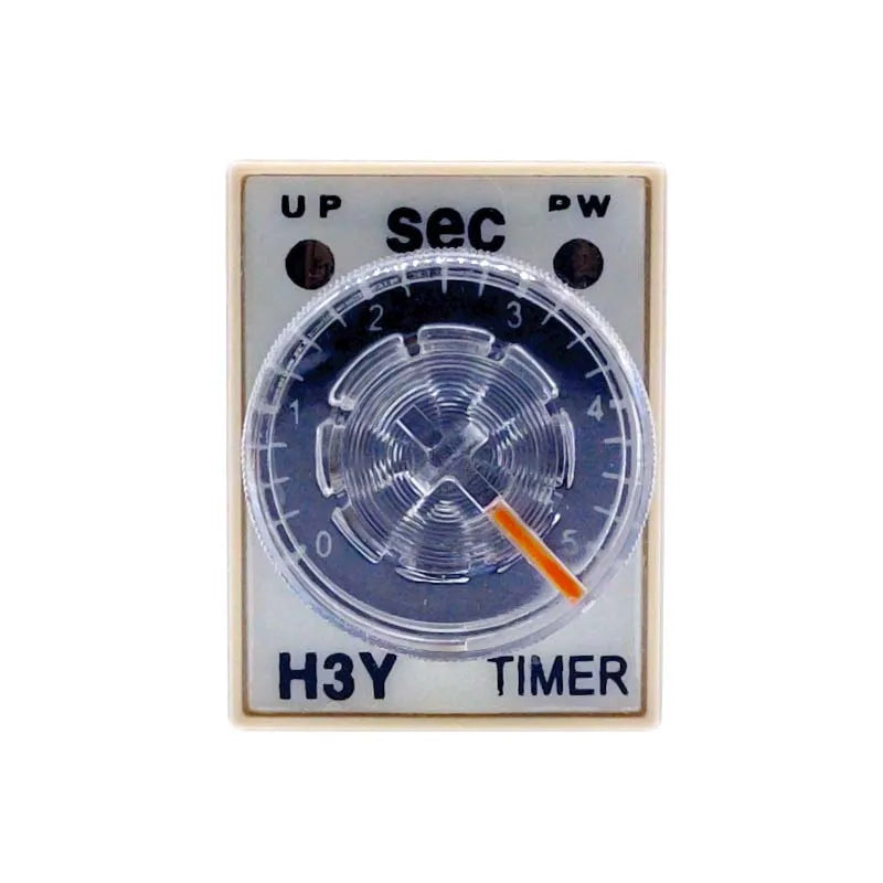 1Pc H3Y-4 AC110V 220V Power on Time Delay Relay Timer Switch 1S/5S/10S/30S/60S/5M/10M/30M/60M Delay Rotary Knob