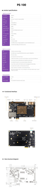 Microphase PE100 FPGA ZYNQ Development Board ARM XC7Z015 PCIE SFP 7015 XME0715