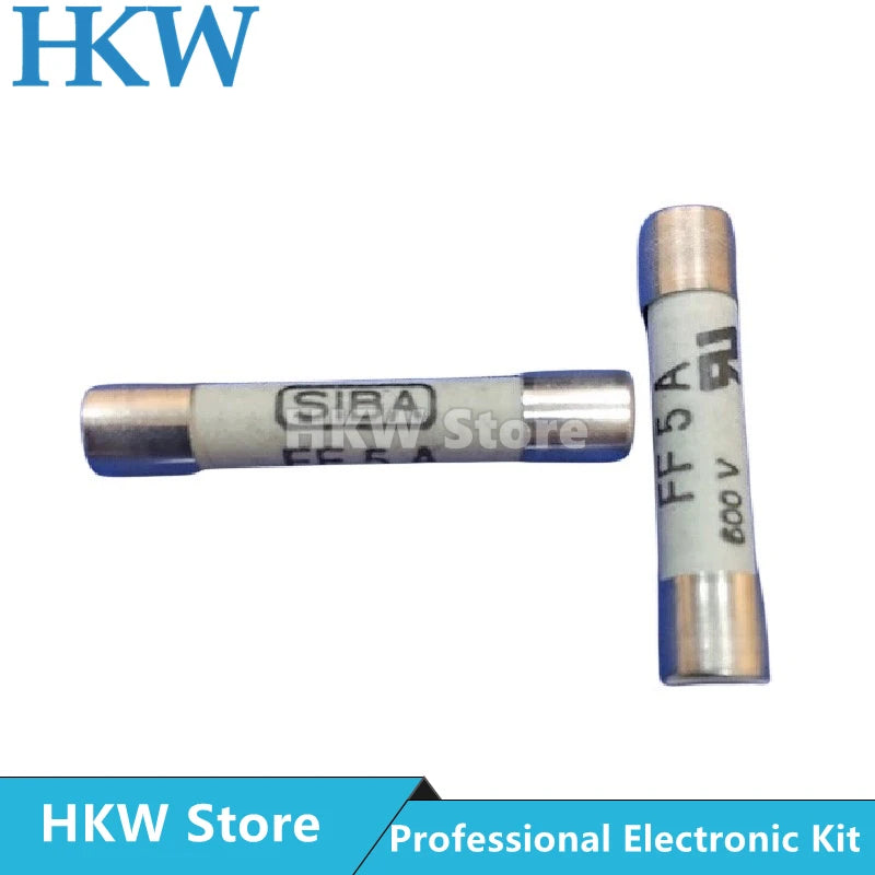 5pcs/lot SIBA 7012540/195100 6.3*32mm Fast Blow Tube Fuses H500V H600V H700V FF630MA FF1A 2A 5A 10A 16A 20A 25A Ceramic Fusible