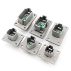 Deutsch DT Series IP68 Waterproof Connector with Fixed Flange Plug DT04-2P/12P for Auto/Truck/Bus Wiring 22-16AWG