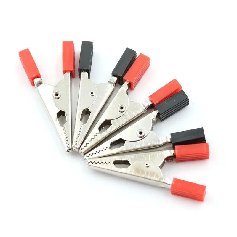 100A Crocodile Alligator Clips Car Battery Insulated Clip Clamp Connector For Electrical Battery Chargers 2pcs
