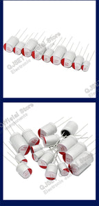 10pcs DIP Solid Capacitors 6.3V 10V 16V 25V 35V 50V 63V 100V 47μF 100μF/220/470/560/680/1000/2200 μF Electrolytic Capacitors