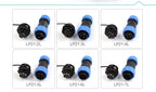 LP/SP21 Nut/Flange/Docking Waterproof Connector Welding Free 2/3/4/5/6/7 Pin IP68 Outdoor Female Plug Male Socket Screw Wiring