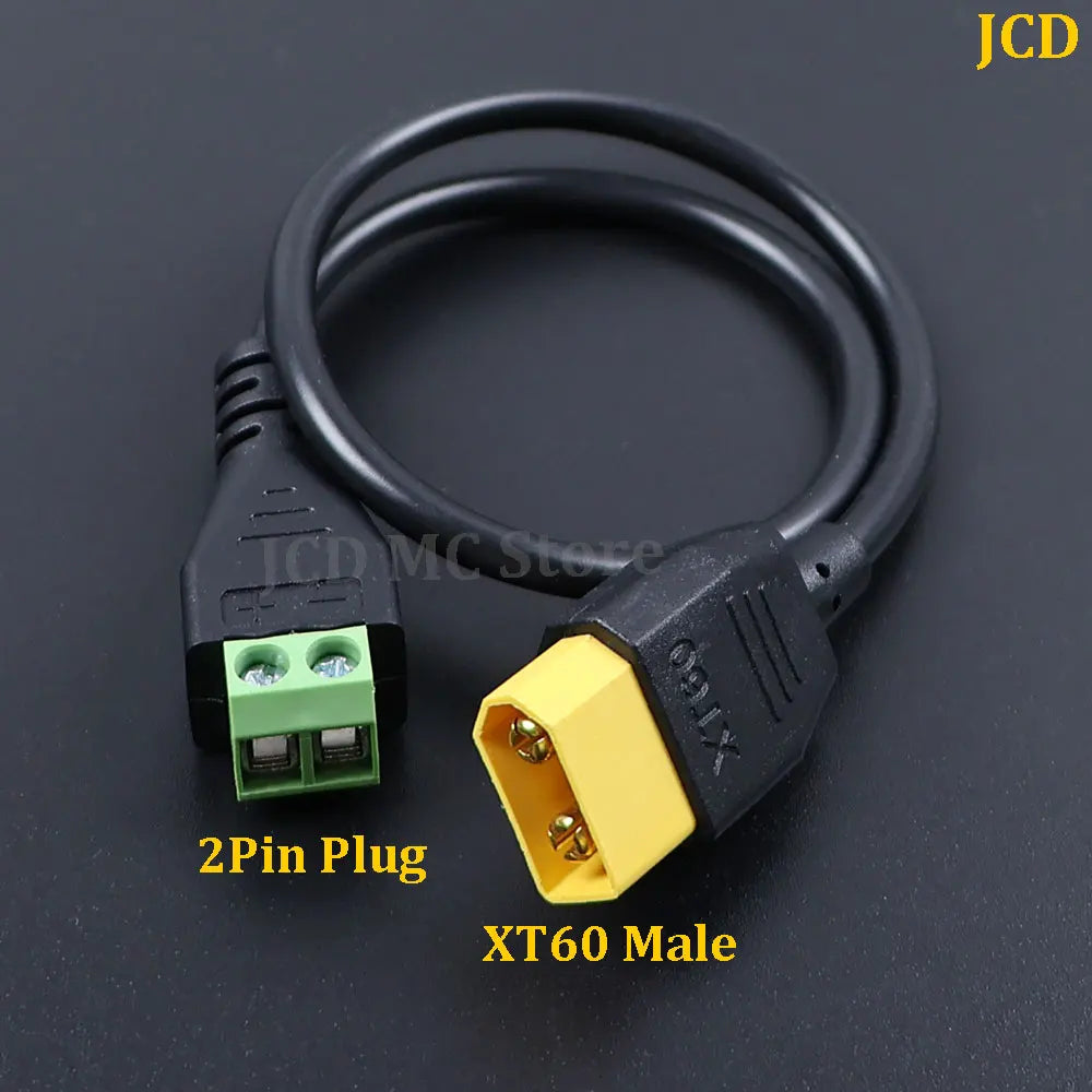 1PC XT60 Male/Female To 2Pin Solderless Power Plugs for Solar Panels Drone XT60 Connectors Screw Terminal Adapter