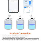 Tuya WiFi or ZIgbee Ultrasonic Water Level Sensor Wireless Gauge Water Tank Level Monitor Waterproof IP65 Water Leak Detector