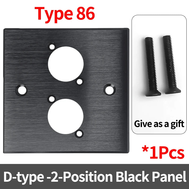 D-Type Panel Mount RJ45 Ethernet Socket – Shielded CAT5e / CAT6 Network Jack with Metal Housing for Industrial Enclosure