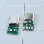 USB 3.1 Type-C Jack Connector 16Pin Female Socket Receptacle USB-C Adapter to Solder Cable 6 Solder Joints with CC1 CC2 5.1K