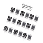 20Pcs Red LED Digit Tube Common 10-Pin 7 Segment 0.5 Inch Display Module High Reliability Display Module Drive Chip