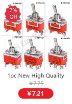 5Pcs ON-OFF-ON  ON-ON3 PIN/6PIN 2/3 Position Mini Latching Toggle Switch AC 125V/6A 250V/3A MTS-102 MTS-103 MTS-202 MTS-203