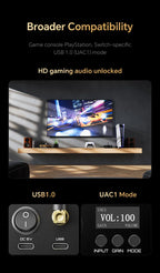 TempoTec March III-M3 2*CS43198 HIFI USB DAC,Bluetooth DAC,UAC1.0 for PlayStation PS4,PS5,UAC2.0, EQ,Filter,DSD512/LDA