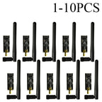 1-10pcs 2.4G Wireless Modules 1100-Meters Long-Distance NRF24L01+PA+LNA Wireless Modules (with Antenna)