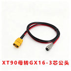 XT90 to GX16 Model Aircraft Connector GX16 2/3 Pin Male To Female Electric Vehicle Power Cord XT90 Battery Charging Output Cable