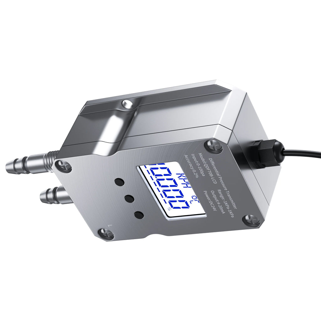 Digital Differential Pressure Transmitter 4-20mA 0-10V 0-5V RS485 Wind Air Pressure Sensor 0-50pa 0-100pa 0-200pa 0-2Kpa