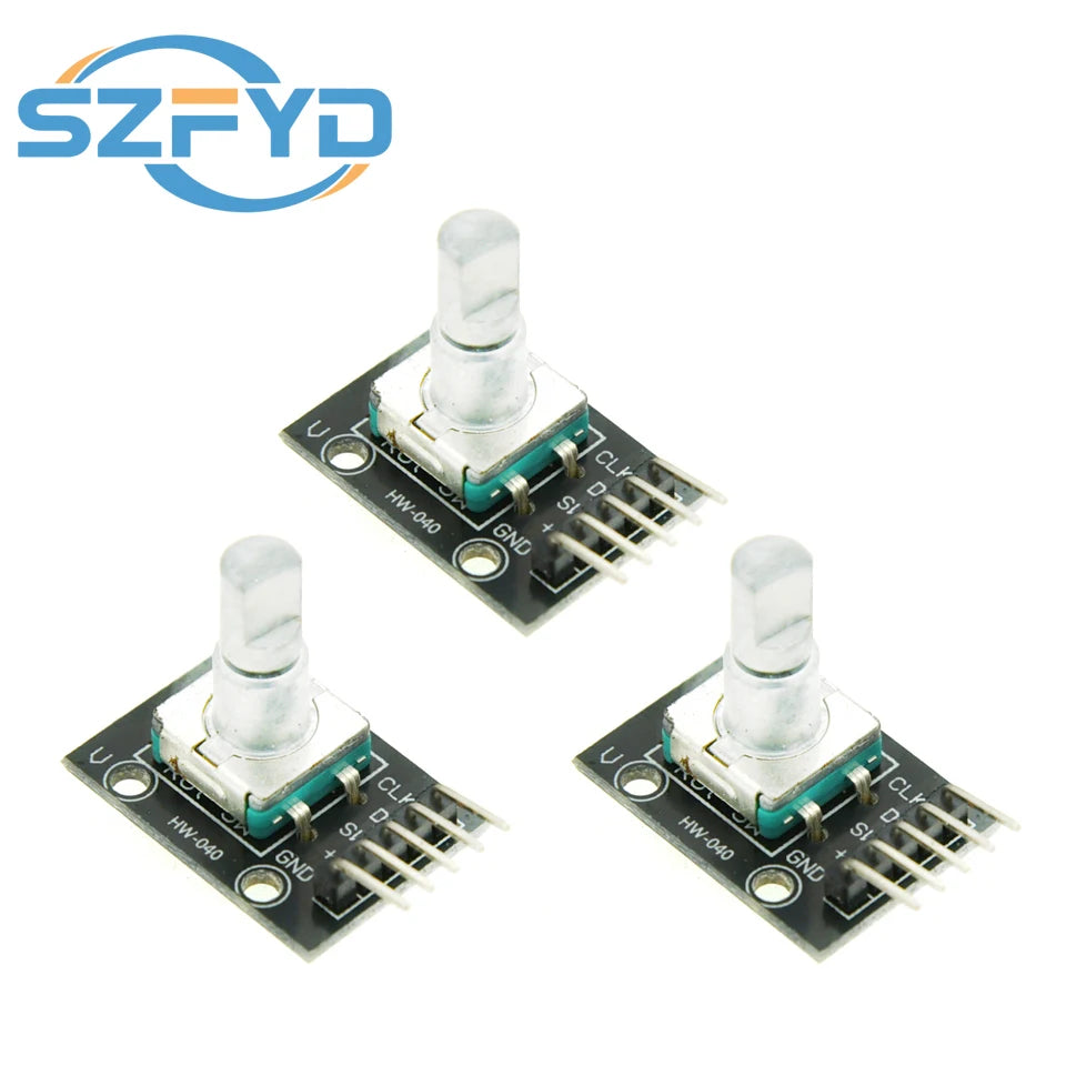 1-10PCS 360 Degree Rotary Encoder Module KY-040 Brick Sensor Development Board with Knob Cap Potentiometer KIT DIY for Arduino
