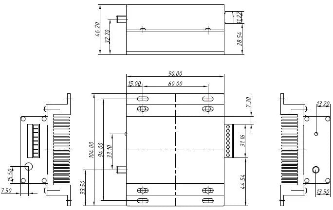 4PCS/Lot LoRa6500Pro Module with Rod Antenna and USB Bridge Board  5W Transparent Data Transmission Module, AES128 Encryption