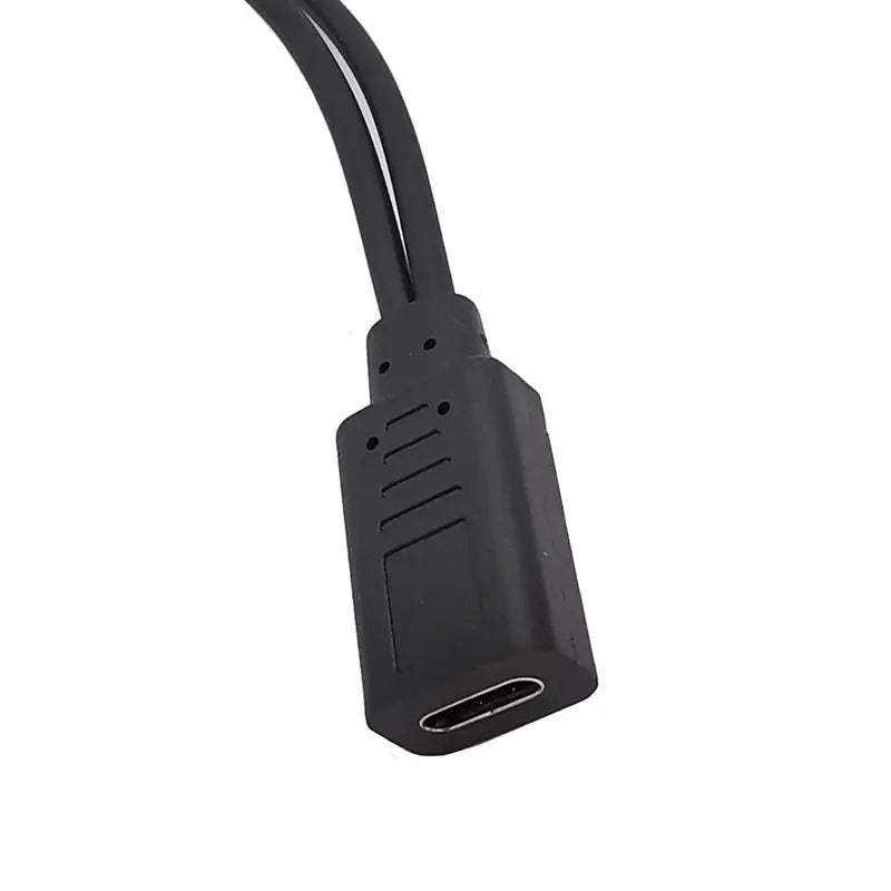 30cm USB 1/2 Type-C Female to Type-C Male Plus Micro USB Male Phone Charging Tablet Connection Cable