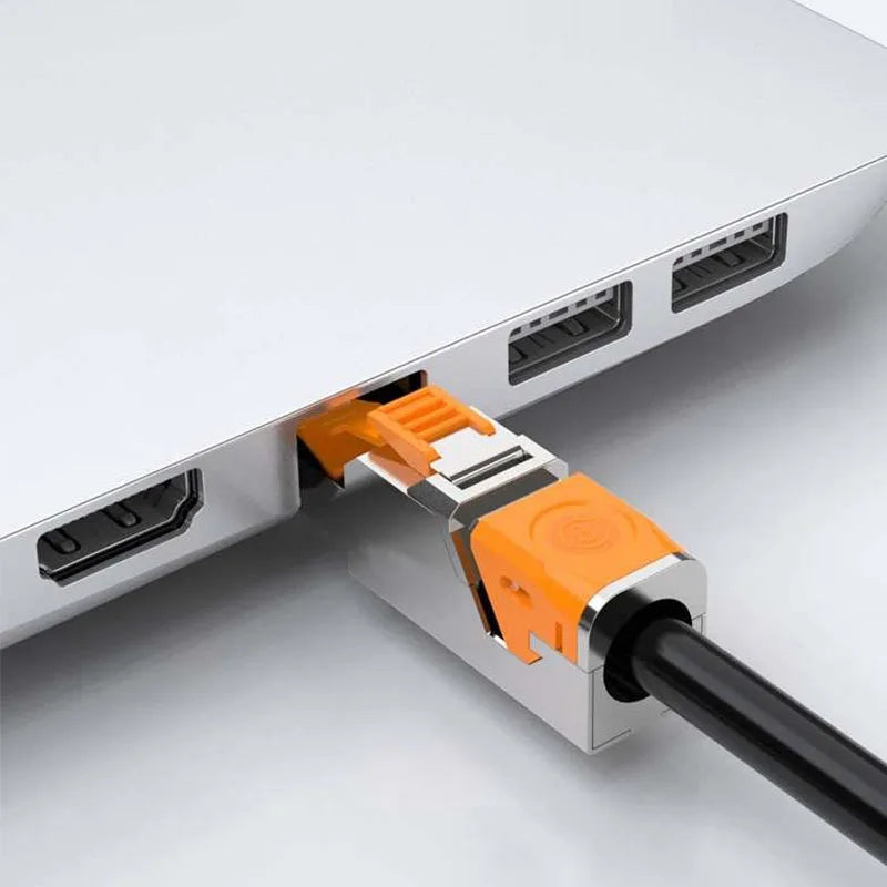 CAT8 STP RJ45 Connector CAT7 CAT6A Reusable Ethernet Termination modular Plug Shielded Modular Zinc alloy Field Termination Plug