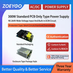 300W High-Power Adjustable Power Supply Substrate Bare Board Power Supply 220V to 12V/24V/48V/6A/8A/ Isolated Power Transformer