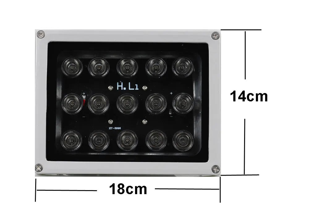 940nm and 850nm IR Distance 15 Leds IR Illuminators IR Infrared Light LED IR Fill Light for CCTV Security Camera