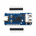 RP2350A Microcontroller Development Board TYPE C Power Supply With USB A Port Half Hole Design W25Q16 Flash Full GPIO Breakout