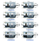 775 795 895 Electric spindle Motor 0.2-0.98N.m For Drill 80-360W 3000-12000RPM with two ball bearing Rated DC12-24 Universal