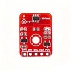 TMAG5273 3D Hall Effect Sensor Module, I2C Interface, Low-Power Linear Magnetometer with 12-bit ADC & CORDIC Angle Calculation