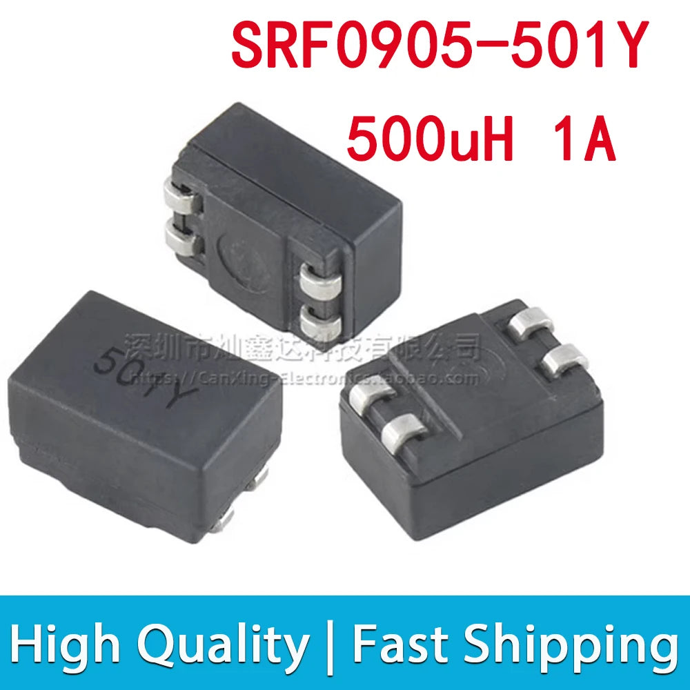 5pcs SRF0905 Common Mode Inductor Inductance Molding Choke Coil Power Filter SMD 10uH 25uH 50uH 250uH 470uH 500uH 1mH 2mH 4.7mH