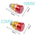 Metal Emergency Stop Push Button Switch Latching 12V-250V Stainless Steel Red Mushroom 16 19 22 25MM 1NO1NC Momentary