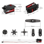 NEEBRC 23KG Low Profile Digital Servo High Torque Full Metal Gear for 1/8 1/10 RC Cars Axial Scx10 Crawler Plane Accessories