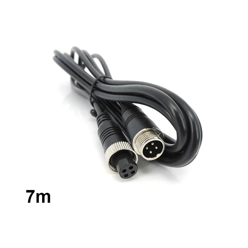 1/3/5/10/15/20M 4 Pin core male to female Aviation Extension Video connector power Cable for car Truck Bus Monitor Camera wire