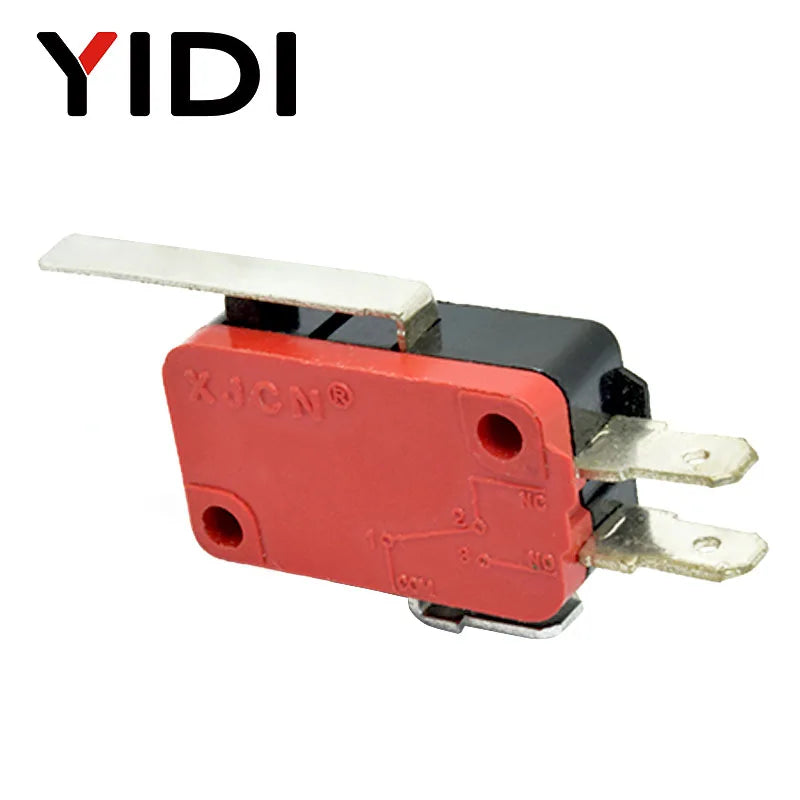 YIDI 16A 250VAC SPDT Momentary Travel Limit Micro Switch 1NO1NC 3pin Lever Roller V-15 V-151 V-152 V-153 V-154 V-155 Microswitch