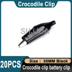 20Pcs Crocodile type Clip 28MM 35MM 45MM Testing Probe Mini Alligator Test Clips Sheath clip, Small battery wire power clip