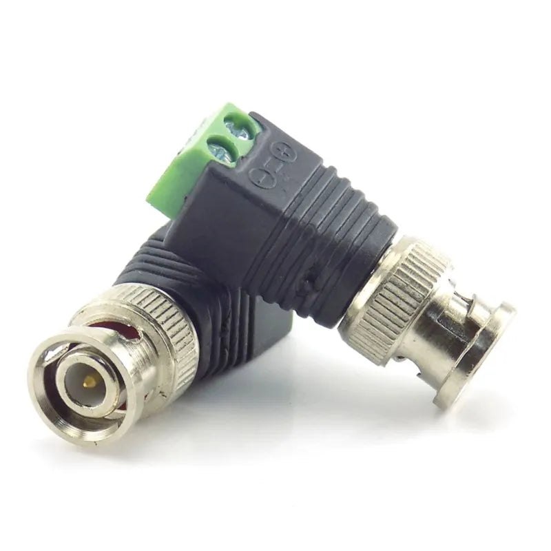 2/5/10pcs 12V DC BNC Male Female Connector Coax CAT5 Video Balun Adapter Plug For Led Strip Lights CCTV Camera Accessories B5