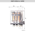 ENMG G30F High Current 30A Intermediate Relay High Power Compact Triple Open Triple Close DC30v24VDC 220VAC Induction LED Lights