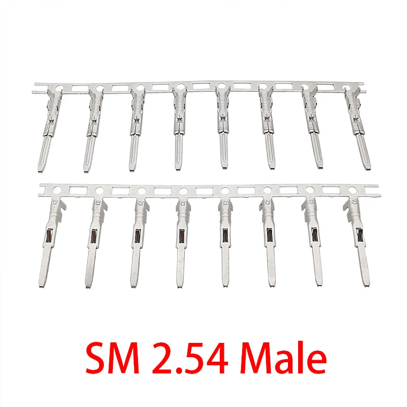 100Pcs PH 2.0 / XH 2.54 / SM 2.54 / VH 3.96 Male Female Connector Housing Terminal For Wire Crimp