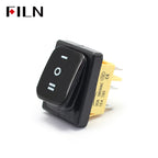 30A/220V Toggle Rocker Switch ON-OFF-ON  Heavy Duty DPDT IP67 Waterproof T85 Auto Boat Marine  With LED 12V 110V220V 30x22mm