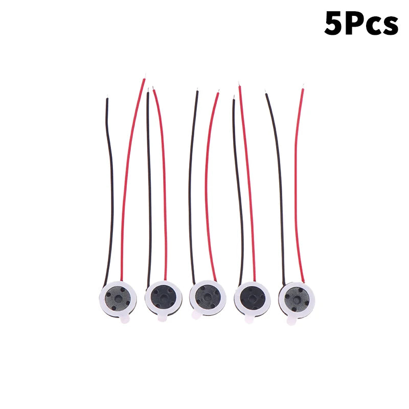 5/10Pcs 8 Ohm 0.5/1W Round Speaker 10mm Mini Ultra-thin Loudspeaker Horn For Mobile Phone Computer DIY Repair
