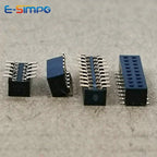 10pcs 1.0mm 2x3P/4P/5P/6p/7p/9p/10p/20p-50P Double Row PH2mm Rohs Gold High Temp W/O Post Vertical SMT Female Header Connector