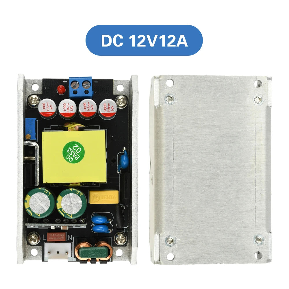 Compact GaN Power Supply Board AC 95-265V to Supply Board AC 95-265V to DC 24V 4A / 12V 8A 100W/150W High-Power Switching Power
