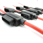 Waterproof Mini Small Medium Auto Fuse Holder 16/14/12/10AWG Car Blade Fuse wire cable 10A 20A 30A 50A fuse Power Socket