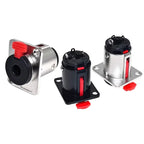 5/20PCS Professional Speaker Plug Audio Jack 6.35mm Female Socket Panel Mount Xlr Connector Black&silvercolors Banana Plugs Rca
