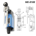 Waterproof CNC Momentary Limit Switch ME 8108 8111 8122 9101 5A/220V Rotary Roller Lever Sealed Industrial Machine Limit Switch